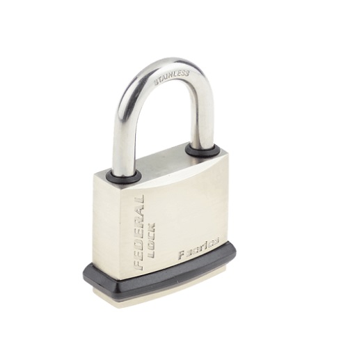 Supporting image for Cadenas nickel? avec anse en acier inoxydable 30mm