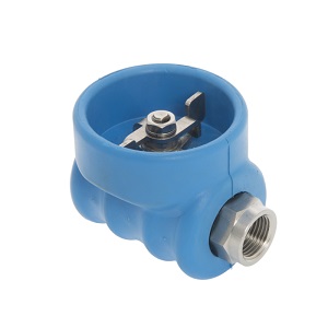 Supporting image for Vanne Stronghold 120 bleu avec sortie fixe