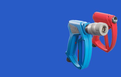 Supporting image for Pistolet de nettoyage haute performance pour eau chaude - acier inoxydable