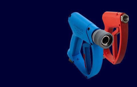 Supporting image for Pistolet de nettoyage haute performance pour eau chaude - acier inoxydable